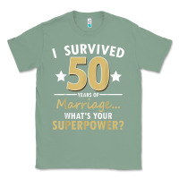 Sage 50 years of marriage superpower 50th wedding anniversary Classic Tee - trangStudio