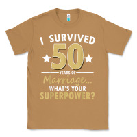 Toasted Coconut 50 years of marriage superpower 50th wedding anniversary Classic Tee - trangStudio