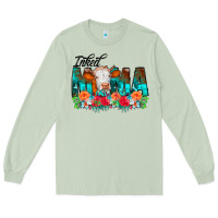 Matcha Inked Mama Flowers Cow Long Sleeve Tee - CowCowDesign