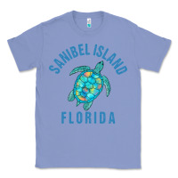 Colony Blue sanibel island beach design  sea turtle illustration gift pullover hoo Classic Tee - trangStudio