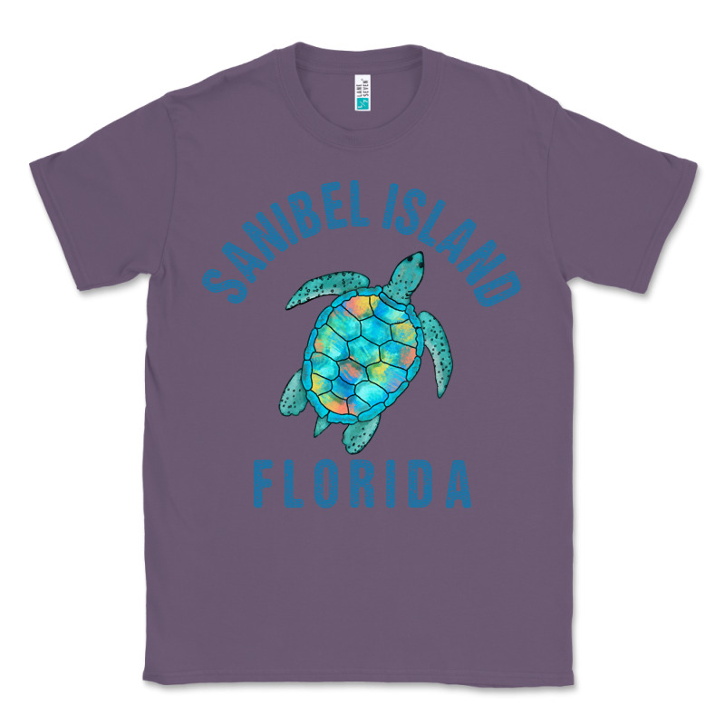 Sanibel Island Beach Design  Sea Turtle Illustration Gift Pullover Hoo Classic Tee by trangStudio | Teevron
