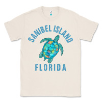 Natural sanibel island beach design  sea turtle illustration gift pullover hoo Classic Tee - trangStudio
