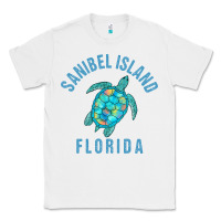 White sanibel island beach design  sea turtle illustration gift pullover hoo Classic Tee - trangStudio