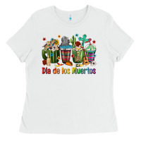 White Mexican Dia De Los Muertos Coffee Cups Ladies Tee - texasbilliewilder