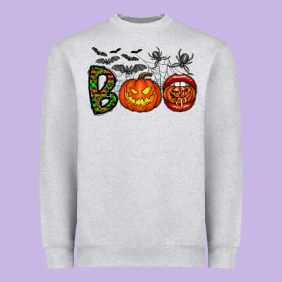 Boo Halloween Heavyweight Sweatshirt Designed By Cowhidedigitalart