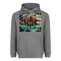 Storm papa bear american flag  tumbler Heavyweight Hoodie - BarkalooDesign