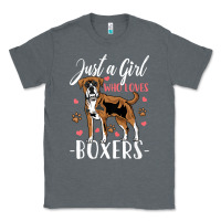 Charcoal Heather Kids Boxer Dog Just A Girl Who Loves Boxers Gift Classic Tee - trangStudio