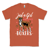 Copper Kids Boxer Dog Just A Girl Who Loves Boxers Gift Classic Tee - trangStudio