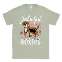 Matcha Kids Boxer Dog Just A Girl Who Loves Boxers Gift Classic Tee - trangStudio