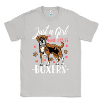 Moon Dust Kids Boxer Dog Just A Girl Who Loves Boxers Gift Classic Tee - trangStudio