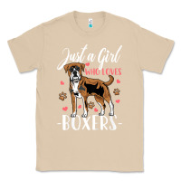 Mushroom Kids Boxer Dog Just A Girl Who Loves Boxers Gift Classic Tee - trangStudio