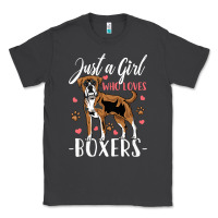 Smoke Kids Boxer Dog Just A Girl Who Loves Boxers Gift Classic Tee - trangStudio