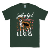 Sports Green Kids Boxer Dog Just A Girl Who Loves Boxers Gift Classic Tee - trangStudio