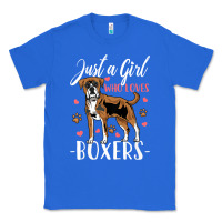 True Royal Kids Boxer Dog Just A Girl Who Loves Boxers Gift Classic Tee - trangStudio