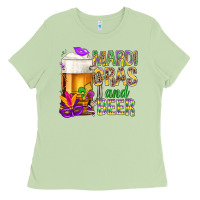 Matcha Mardi Gras and beer Ladies Tee - NancyCooperArtShop