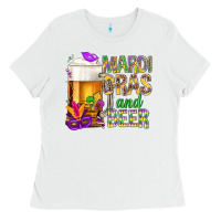 Mardi Gras And Beer Ladies Tee | Teevron