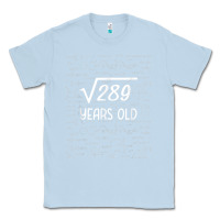 Dusty Blue 17 year old gift boys girls funny 17th birthday gifts math Classic Tee - trangStudio
