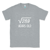 Heather Grey 17 year old gift boys girls funny 17th birthday gifts math Classic Tee - trangStudio