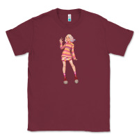 Burgundy colorful girl Classic Tee - TumblerDesignByShophia