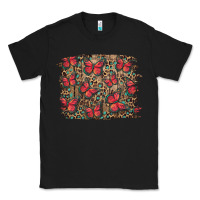 Black Easter Butterflies Background Classic Tee - RanaPortraitStore