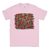 Bubblegum Pink Easter Butterflies Background Classic Tee - RanaPortraitStore