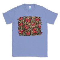 Colony Blue Easter Butterflies Background Classic Tee - RanaPortraitStore