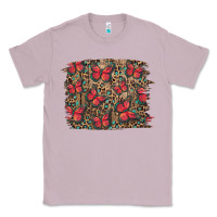 Lilac Easter Butterflies Background Classic Tee - RanaPortraitStore