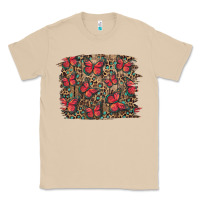 Mushroom Easter Butterflies Background Classic Tee - RanaPortraitStore