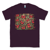 Plum Easter Butterflies Background Classic Tee - RanaPortraitStore