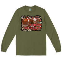 Army Green all i want for christmas is a cow Long Sleeve Tee - RanaPortraitStore