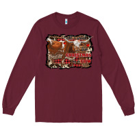 Burgundy all i want for christmas is a cow Long Sleeve Tee - RanaPortraitStore