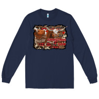 Navy all i want for christmas is a cow Long Sleeve Tee - RanaPortraitStore