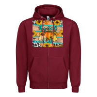 Burgundy it's fall y'all Zipper Hoodie - Artiststas
