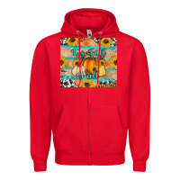 Red it's fall y'all Zipper Hoodie - Artiststas