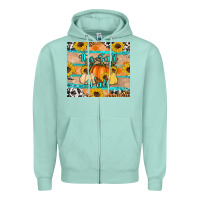 Seafoam it's fall y'all Zipper Hoodie - Artiststas