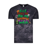 Cloud Black dont make me flip my witch switch Vintage Tee - CowGirlArtShop