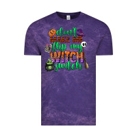 Cloud Purple dont make me flip my witch switch Vintage Tee - CowGirlArtShop