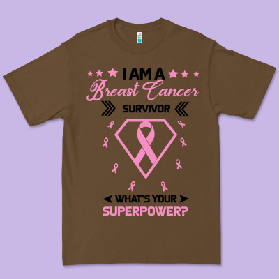I Am A Breast Cancer Survivor What Is Your Superpower Premium Tee Designed By Bettercallsaul