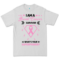 Dove Grey I am a Breast Cancer Survivor What is Your Superpower Premium Tee - Bettercallsaul
