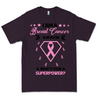 Plum I am a Breast Cancer Survivor What is Your Superpower Premium Tee - Bettercallsaul