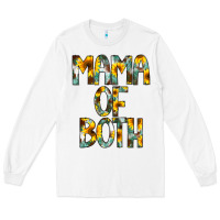 White Mama of Both Long Sleeve Tee - CowCowDesign