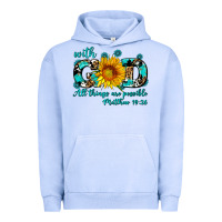 Pigment Grape Ice with god all things are possible sunflower Urban Hoodie - AdoDesignShop