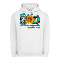 With God All Things Are Possible Sunflower Urban Hoodie | Teevron