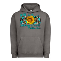 Pigment Tornado with god all things are possible sunflower Urban Hoodie - AdoDesignShop