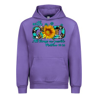 Tulip with god all things are possible sunflower Urban Hoodie - AdoDesignShop