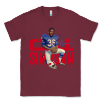 Burgundy O.J. Simpson Classic Tee - trangStudio