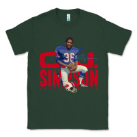 Sports Green O.J. Simpson Classic Tee - trangStudio