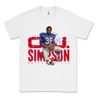 White O.J. Simpson Classic Tee - trangStudio