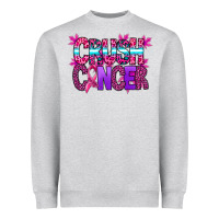 Heather Grey crush cancer Heavyweight Sweatshirt - SublimationCraftShop