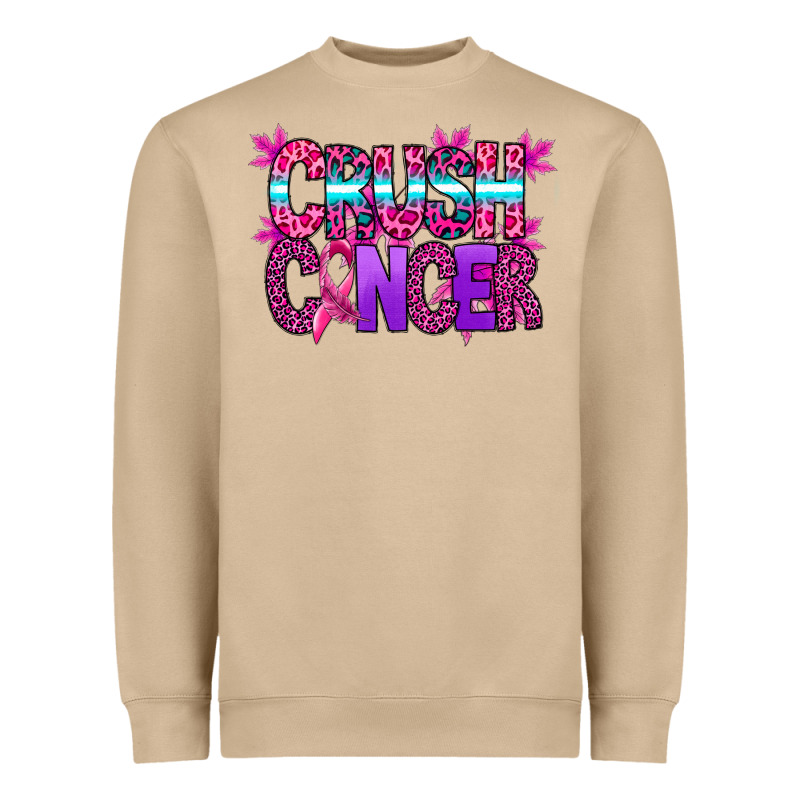 Crush Cancer Heavyweight Sweatshirt by SublimationCraftShop | Teevron